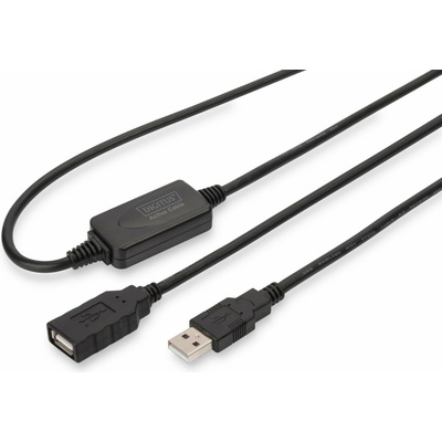 Digitus DA-73100-1 USB 2.0 propojovací, 10m, černý