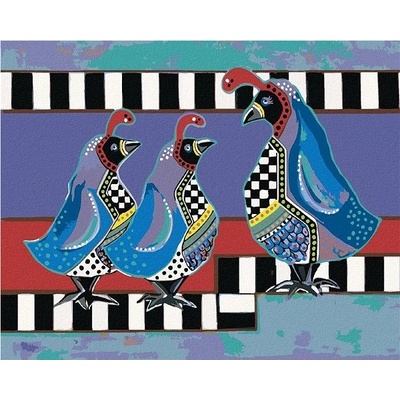 zuty Malování Podle Čísel Matka S Ptáčaty Jonna James 40 x 50 Cm Plátno Rám