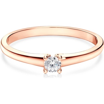 SAVICKI Годежен пръстен savicki: розово злато, диамант