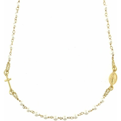 InfinitySilver Strieborný ruženec náhrdelník s perlami SN19305754+