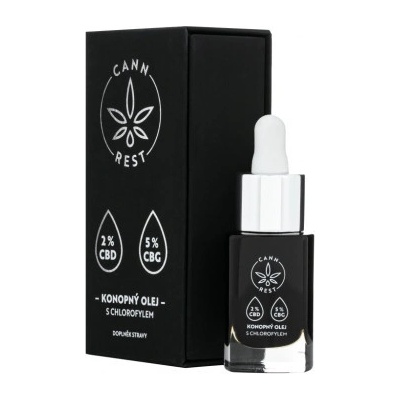 Cannrest 2% CBD 5%CBG konopný olej 15 ml
