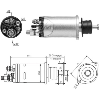 Spínač startéru 10461764 Delco 10515839