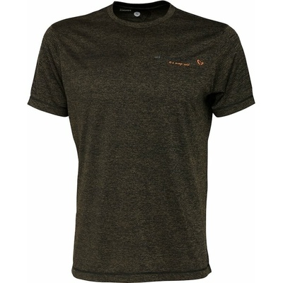 Savage Gear Tričko Fighter Stretch T Shirt Burnt Olive Melange