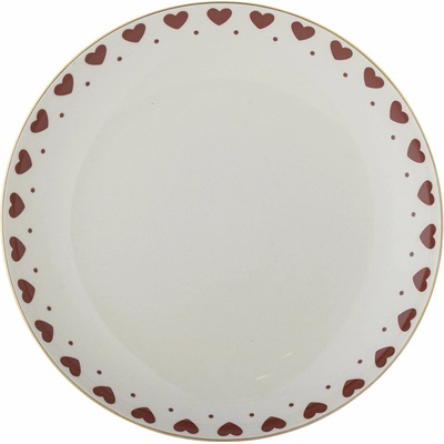 Bloomingville Kameninový tanier Jolly Red 26,5 cm