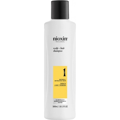 Nioxin šampon pro jemné normální a řídnoucí vlasy System 1 Cleanser For Fine Hair Normal to ThinLooking Hair 300 ml