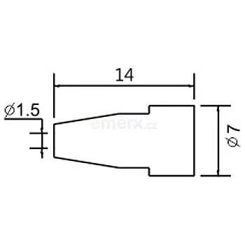 Hrot N5-8/ZD553 pr.1.5mm