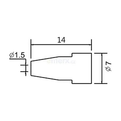Hrot N5-8/ZD553 pr.1.5mm