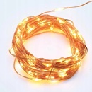 ACA Lighting LED dekoračná reťaz 10m 100LED WW 8 funkcií s adaptérom zlatá meď X01100132
