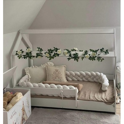 Dětská domečková postel LITTLE HOUSE bílá