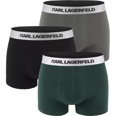 Karl Lagerfeld organic cotton forest & black tones / metallic waist