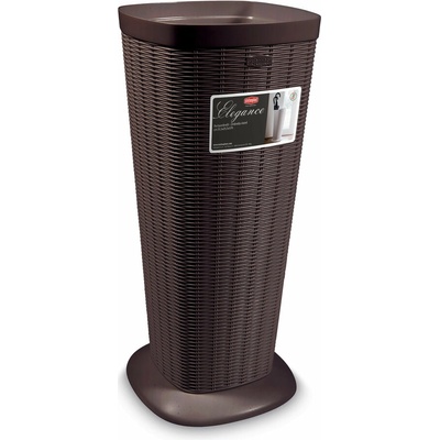 Stefanplast Stojan na deštníky ELEGANT, ratan, tmavě hnědý – Zboží Dáma