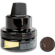 Hnědý krém na kožené boty s voskem a aplikátorem, Color Wax - 50 ml