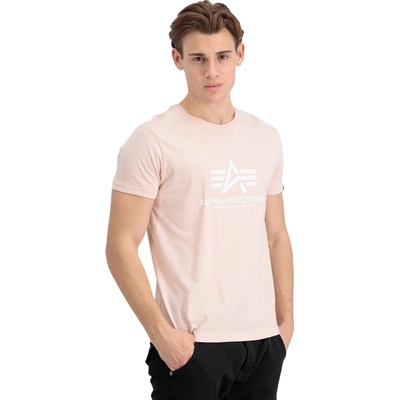 Alpha Industries Basic T Shirt Pale Peach