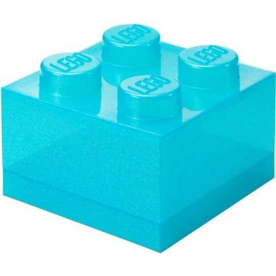 LEGO® box s víkem třpytivě modrý 40090802