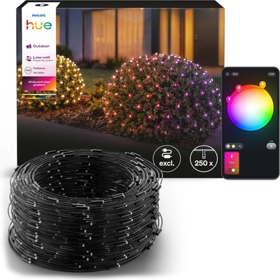 Záclona – světelná síťovina 1 × 3,5 m, vánoční LED světýlka 250 LED, IP44, bílá a barevný přechod RGBIC, inteligentní SMART, Zigbee, Bluetooth, Festavia Net EXT, rozšíření Philips HUE
