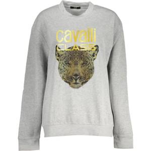 Cavalli class Дамски суитшърт без цип cavalli class, Цвят Сиво (qxt67zcf062_gr05014)