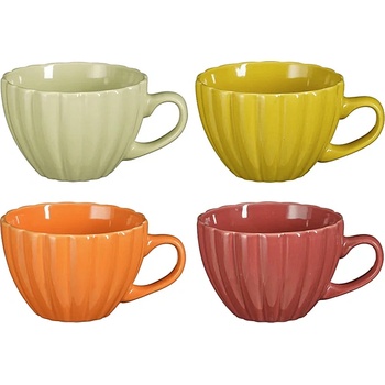 Image 1 of MICA ЧАША corfu h7.5хd11см ОРАНЖЕВА/ СВЕТЛОЗЕЛЕНА/РОЗОВА/ЖЪЛТА (1174311)