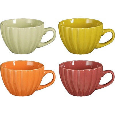 MICA ЧАША corfu h7.5хd11см ОРАНЖЕВА/ СВЕТЛОЗЕЛЕНА/РОЗОВА/ЖЪЛТА (1174311)