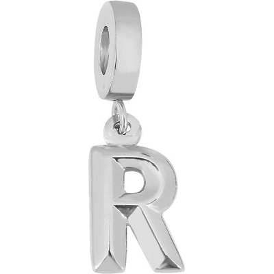 Linda's Jewelry Prívesok na náramok Písmeno R chirurgická oceľ IP056