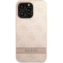 Pouzdro Guess PU 4G Stripe iPhone 13 Pro růžové