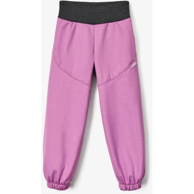 Unuo dětské softshellové kalhoty s beránkem Light fialová – Zboží Mobilmania