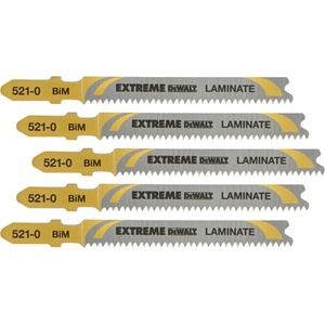 DEWALT - Комплект ножове за ламинат дължина 82 мм 5 бр DT2080 (DT2080)
