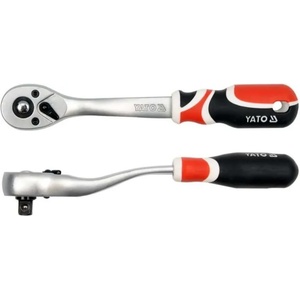 TOYA Ревeрсивна тресчотка с извита дръжка YATO (CURVED QUICK RELEASE RATCHET HANDLE)