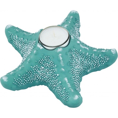 SEA Club Stojan na čajové svíčky - Seastar, polyston, světle modrá, V: 6cm, 17x17cm 3822