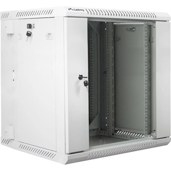 Lanberg rack cabinet 19 double-section wall-mount 12U / 600x600 for self-assembly (flat pack) grey (WF02-6612-10S)