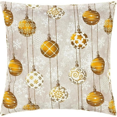 Bellatex 55/129 vankúš Vianoce zlatá 40x40
