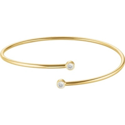 Rosefield Pozlacený pevný náramek s krystaly JBDCG-J1213