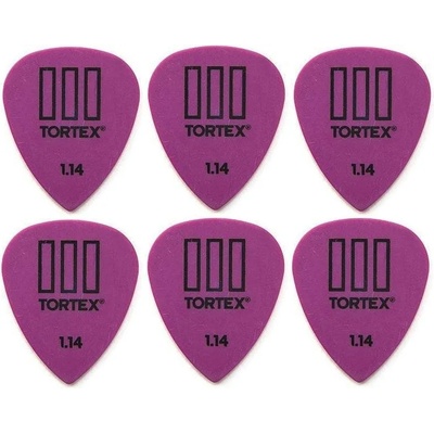 Dunlop 462R 1.14 Tortex TIII 6 Перце за китара (462R114-6PACK-SET)