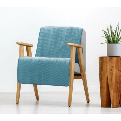 Takoy PREMIUM prehoz na kreslo SOFIA z mäkkého a matného zamatu prešívaný do vzoru rybej kosti-HF-452704 70 x 160 cm