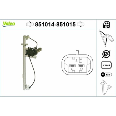 Zvedací zařízení oken VALEO 851014