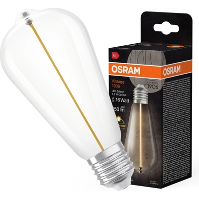 Osram ST64 Sphere E27 2,2W = 16W 150 lm 2700K teplá bílá Filament Vintage 1906