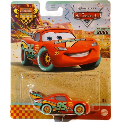 AUTÁ ZYGZAK MCQUEEN PRETEKY NA OSLAVU MATTEL AUTÍČKO NOVÉ 1:55