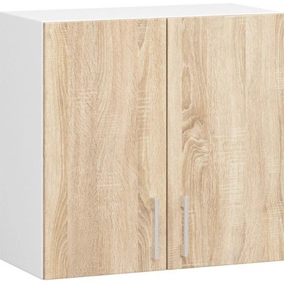 DobreSny Závěsná skříňka Lima 60 x 58 cm dub sonoma / bílá
