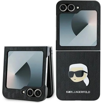KARL LAGERFELD Калъф Karl Lagerfeld Saffiano Monogram за Samsung Galaxy Z Flip 6 - черен (3666339322441)
