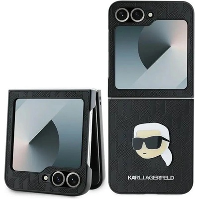 KARL LAGERFELD Калъф Karl Lagerfeld Saffiano Monogram за Samsung Galaxy Z Flip 6 - черен (3666339322441)