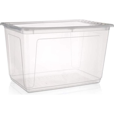 OKT Basixx Plastový box s víkem průhledný 52 l 59 x 35 x 39