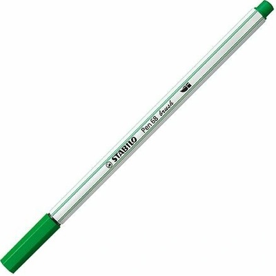 STABILO Prémiový vláknový fix s flexibilním štětcovým hrotem - Pen 68 brush - zelená