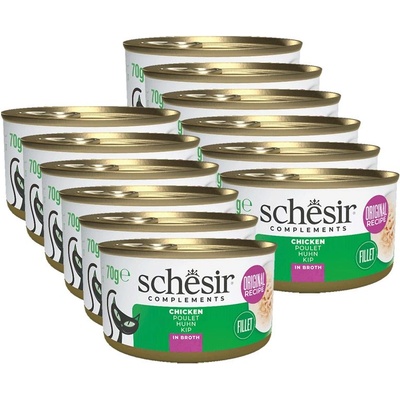 Schesir Счесир котешко пиле в бульон 12 x 70 г