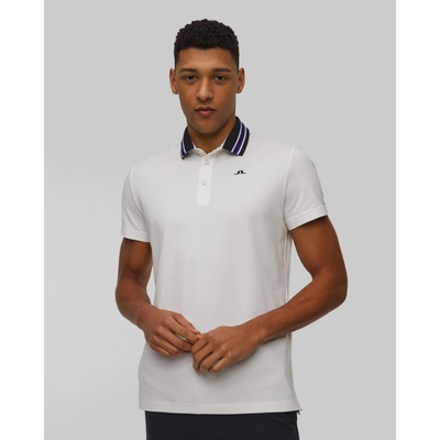J.lindeberg bílá pánská polokošile Bjorn Polo