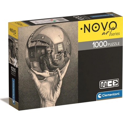 CLEMENTONI Novo Art Series: Ruka s reflexní koulí 1000 dílků