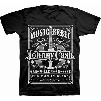Johnny Cash Music Rebel čierna