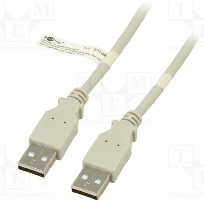 Goobay 50798 USB 2.0 USB A vidlice z obou stran 5m šedý