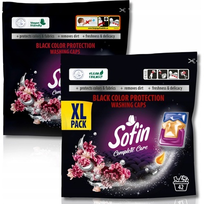 Sofin Kapsule na tmavú čiernu bielizeň Ochrana farieb 2 x 33 PD