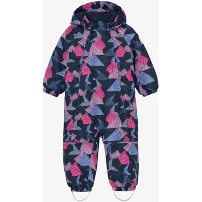 Dětská teplá zimní kombinéza růžová AOP Color Kids – Zboží Dáma