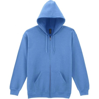 unisex mikina na zip HEAVY BLEND karolína modrá