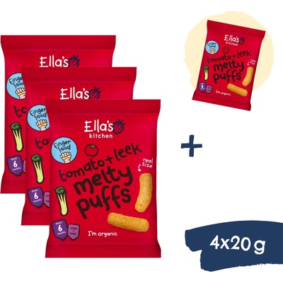 Ella's Kitchen BIO Chrumky paradajka a pór 20 g